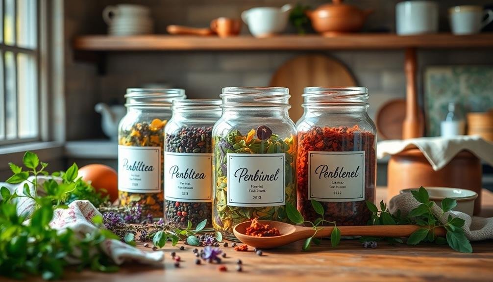 securely store herbal tea