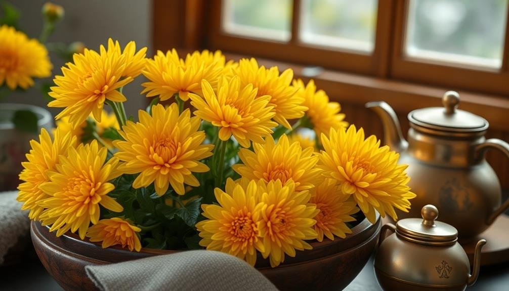 select premium chrysanthemum blooms