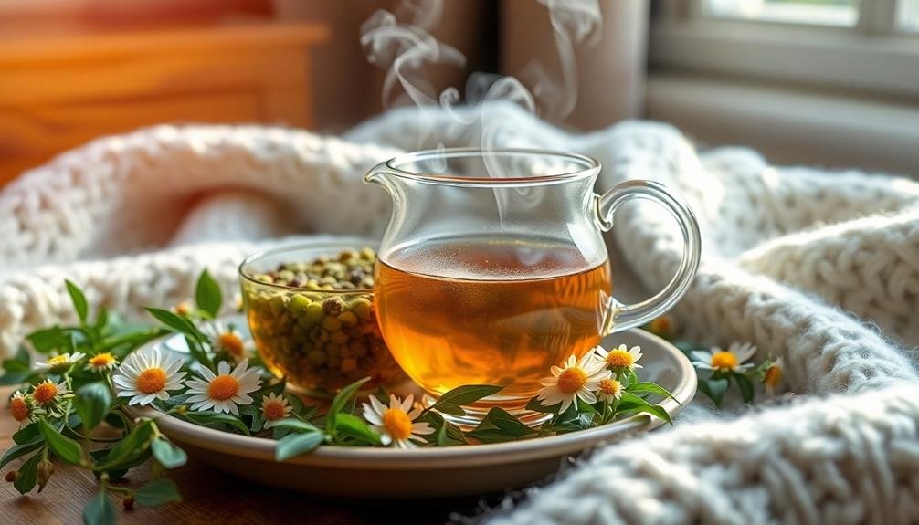 soothing herbal catnip infusion