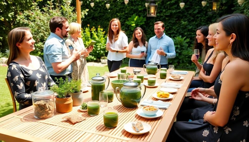 sustainable green tea party