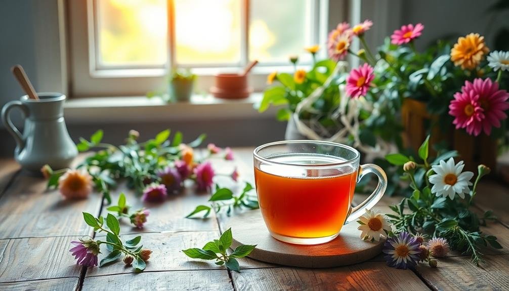 tea fueled morning routine