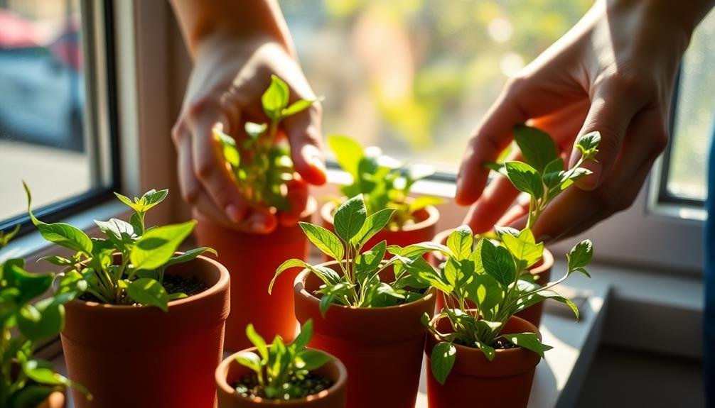 tea herb harvesting techniques