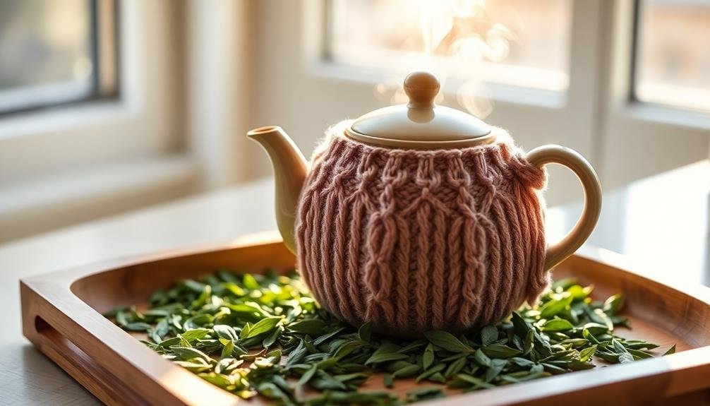 warm ceramic tea pots