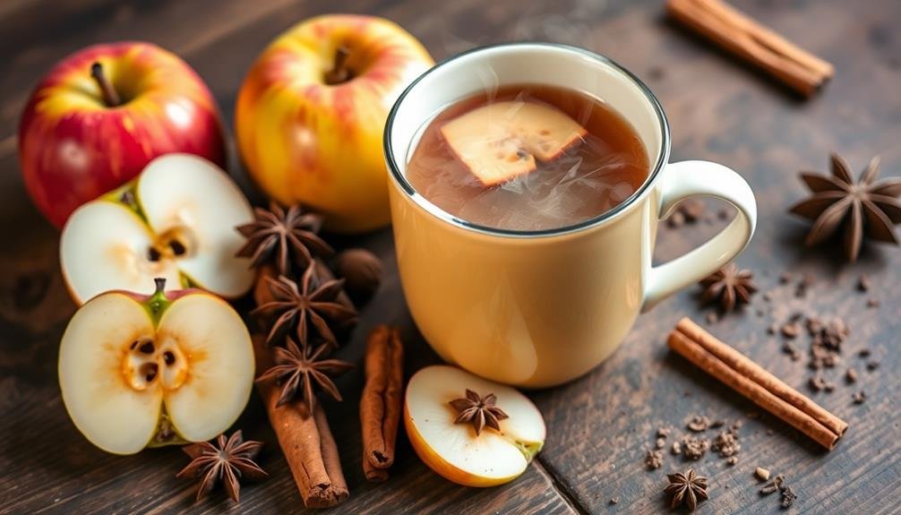 warm spiced apple beverage