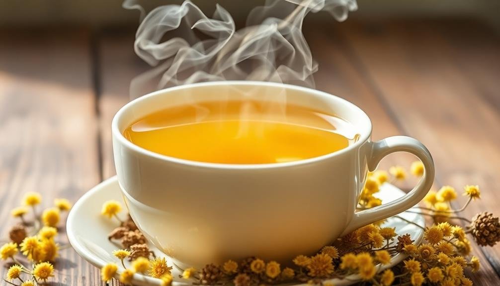 yarrow tea aids digestion