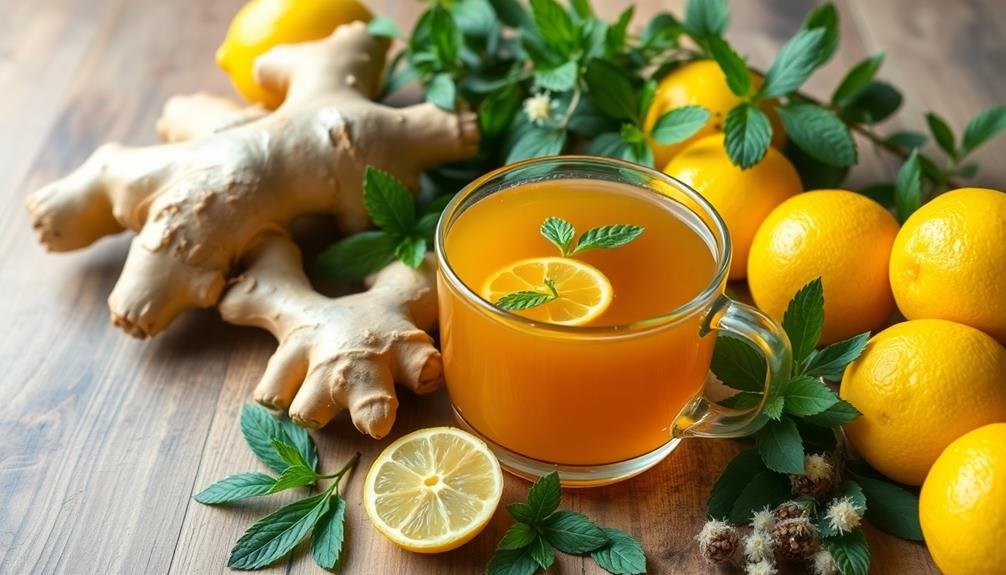 zesty ginger lemon drink