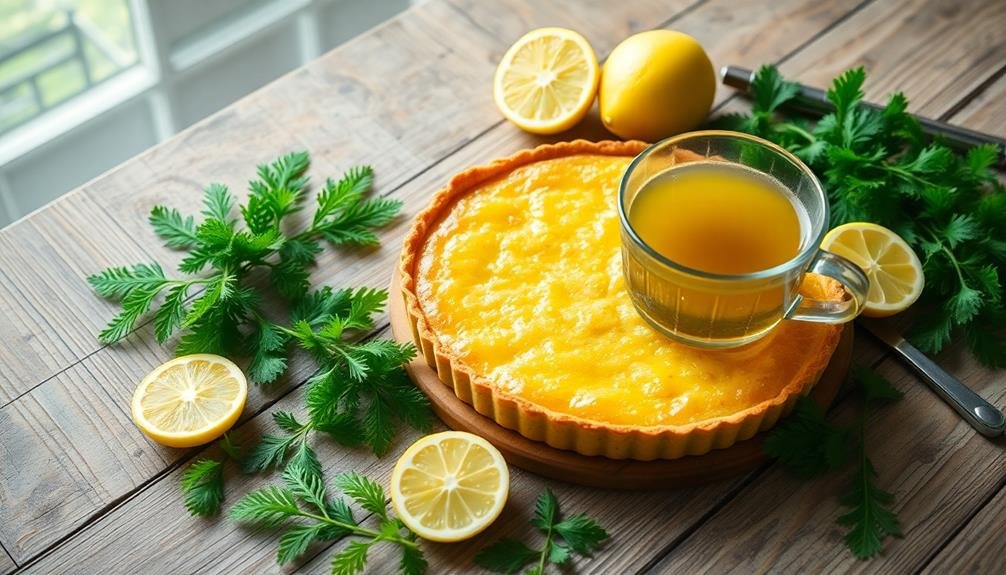zesty nettle lemon dessert
