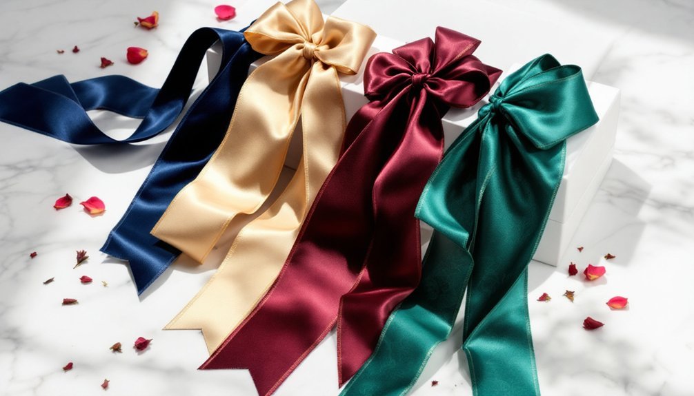 luxurious tea packaging ribbons