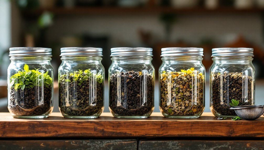 mason jars for tea