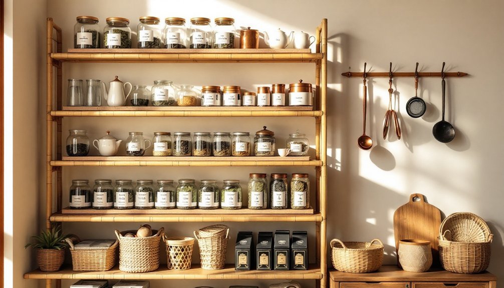 tea station storage solutions