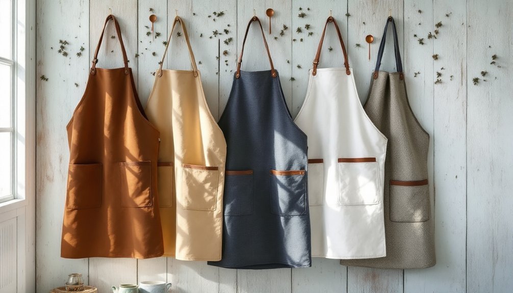 top tea blending aprons