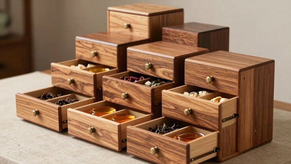 7 Best Acacia Wood Tea Boxes with Drawer Organizer for Blends in 2026